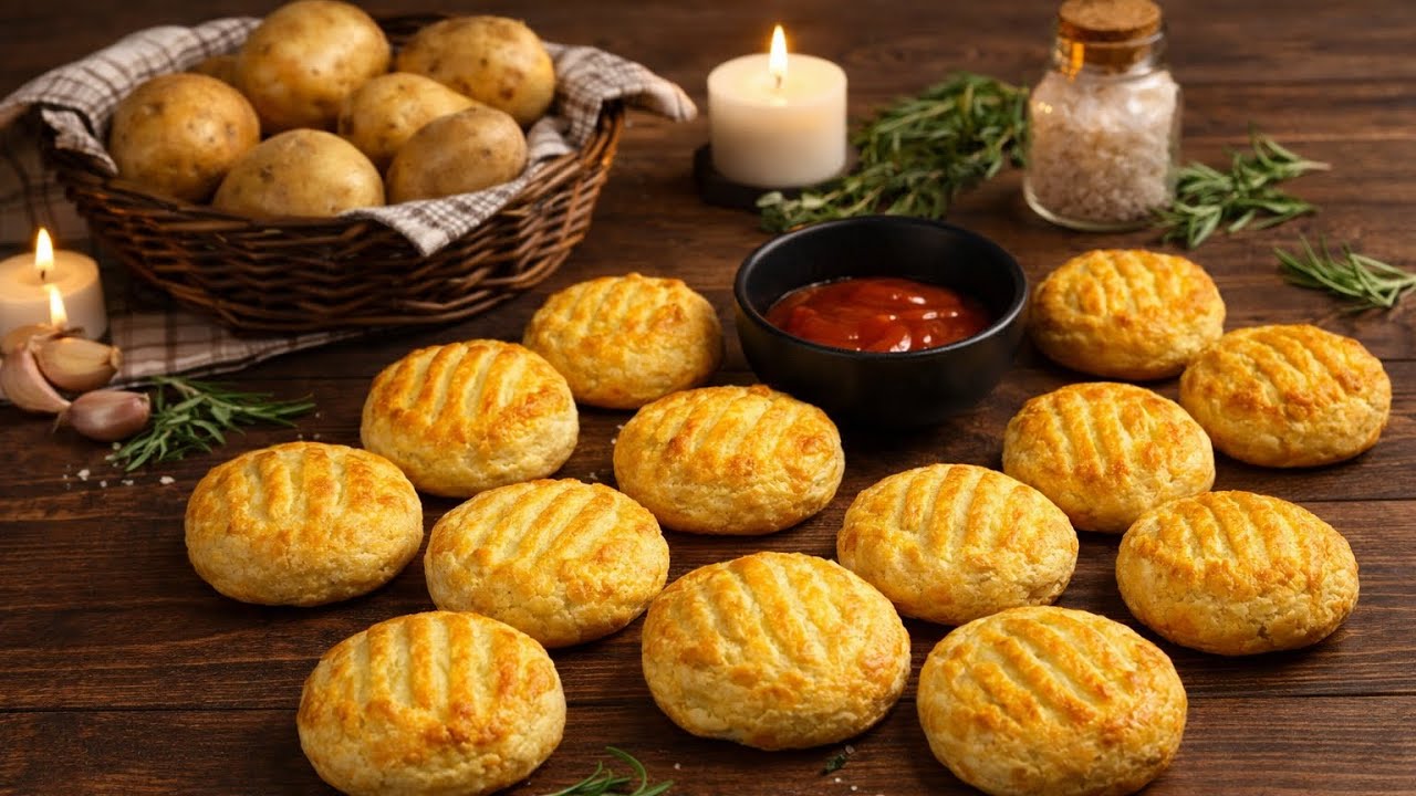 Nur 2 Zutaten aus Kartoffeln – außen knusprig, innen weich (ohne Frittieren)