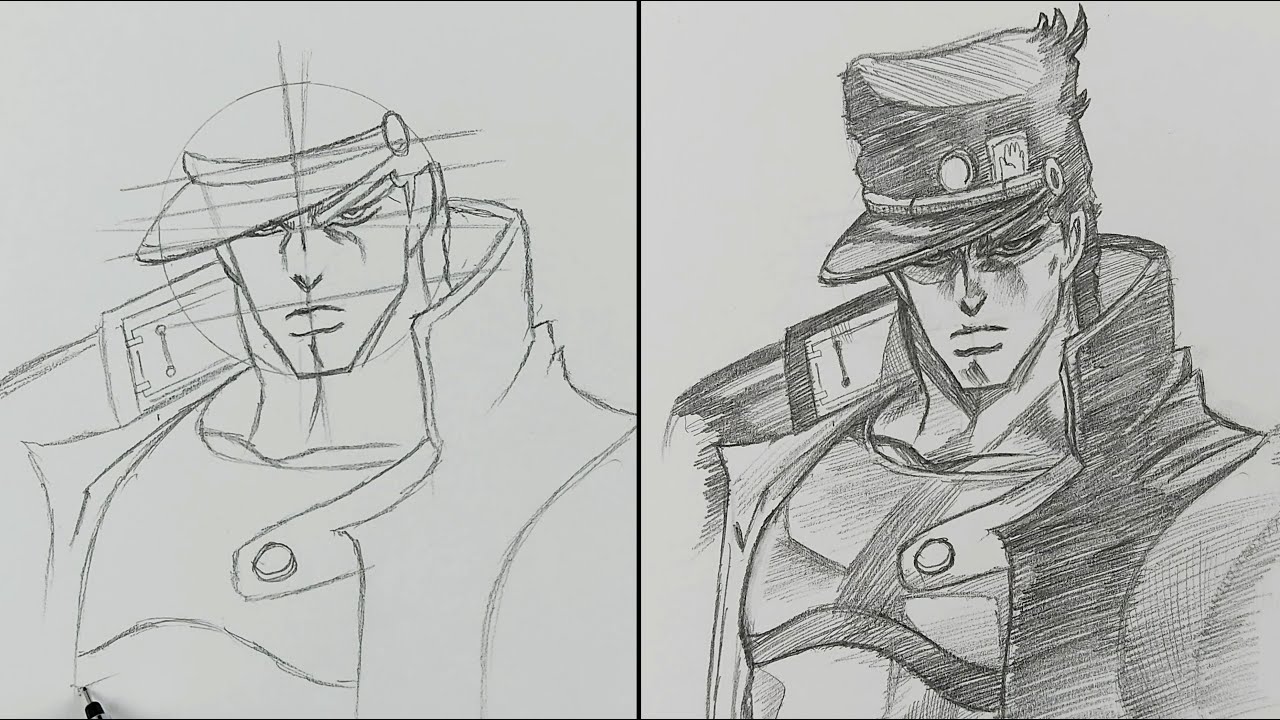 How To Draw Jotaro Kujo With Ease! | Jojo's Bizzare Adventure | ss_art1