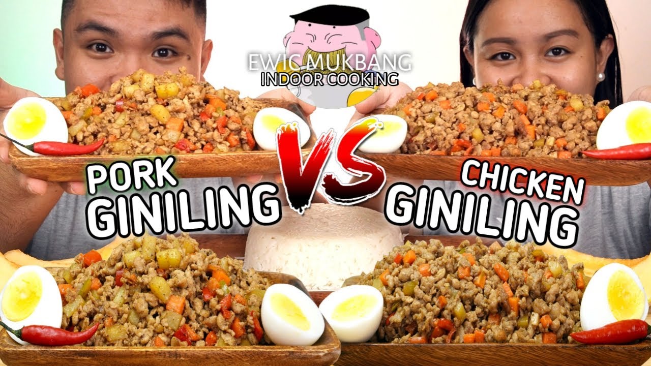 INDOOR COOKING | PORK GINILING VS CHICKEN GINILING | Filipino Food Mukbang | Mukbang Philippines