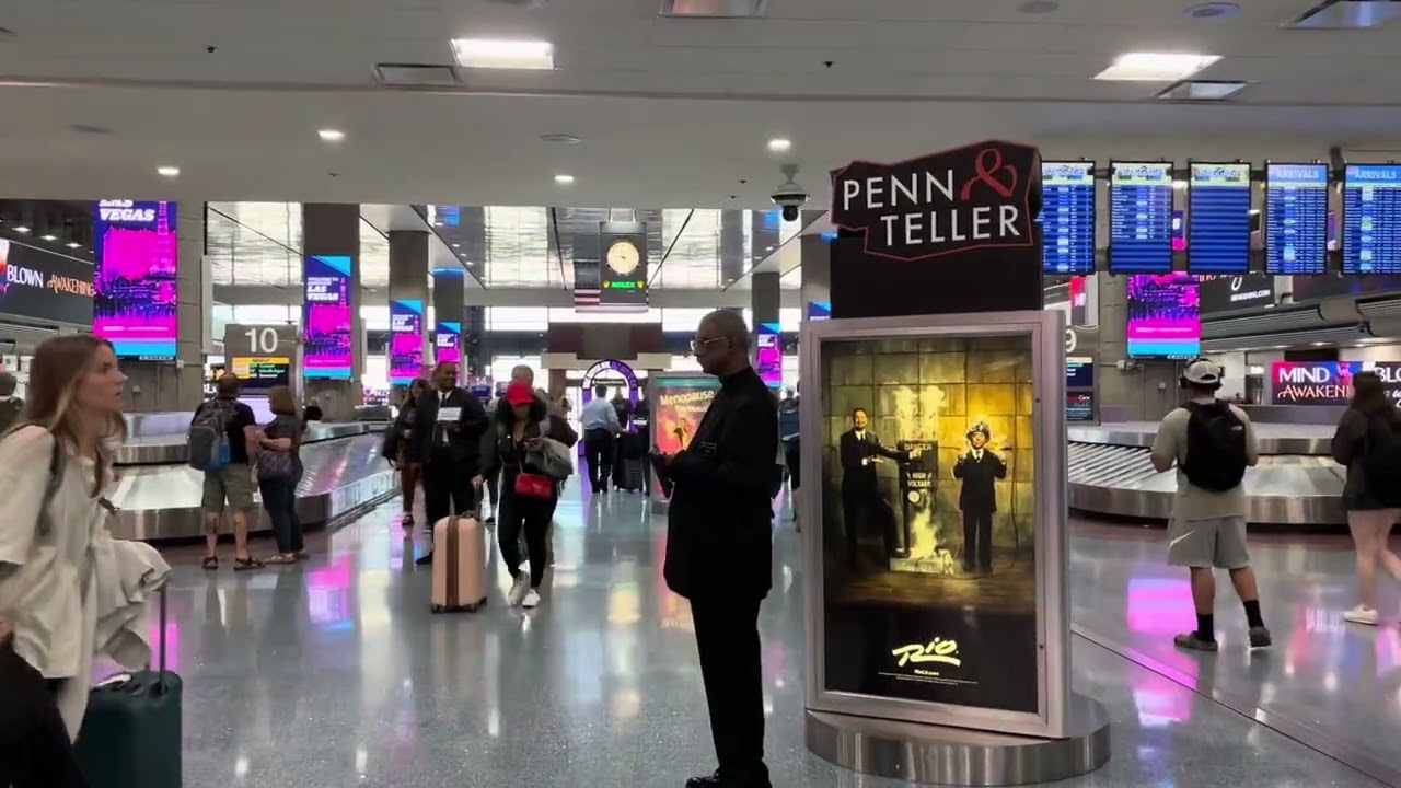 (LAS) Las Vegas Nevada International Airport, Terminal 1 baggage claim and curbside (4/11/24)
