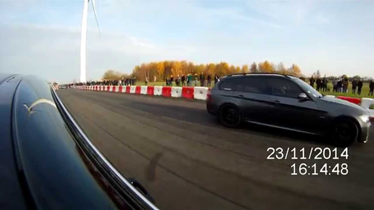 BMW 335D E92 400hp JS PERFORMANCE VS 330D SecretPerf Clastres 23/11/14