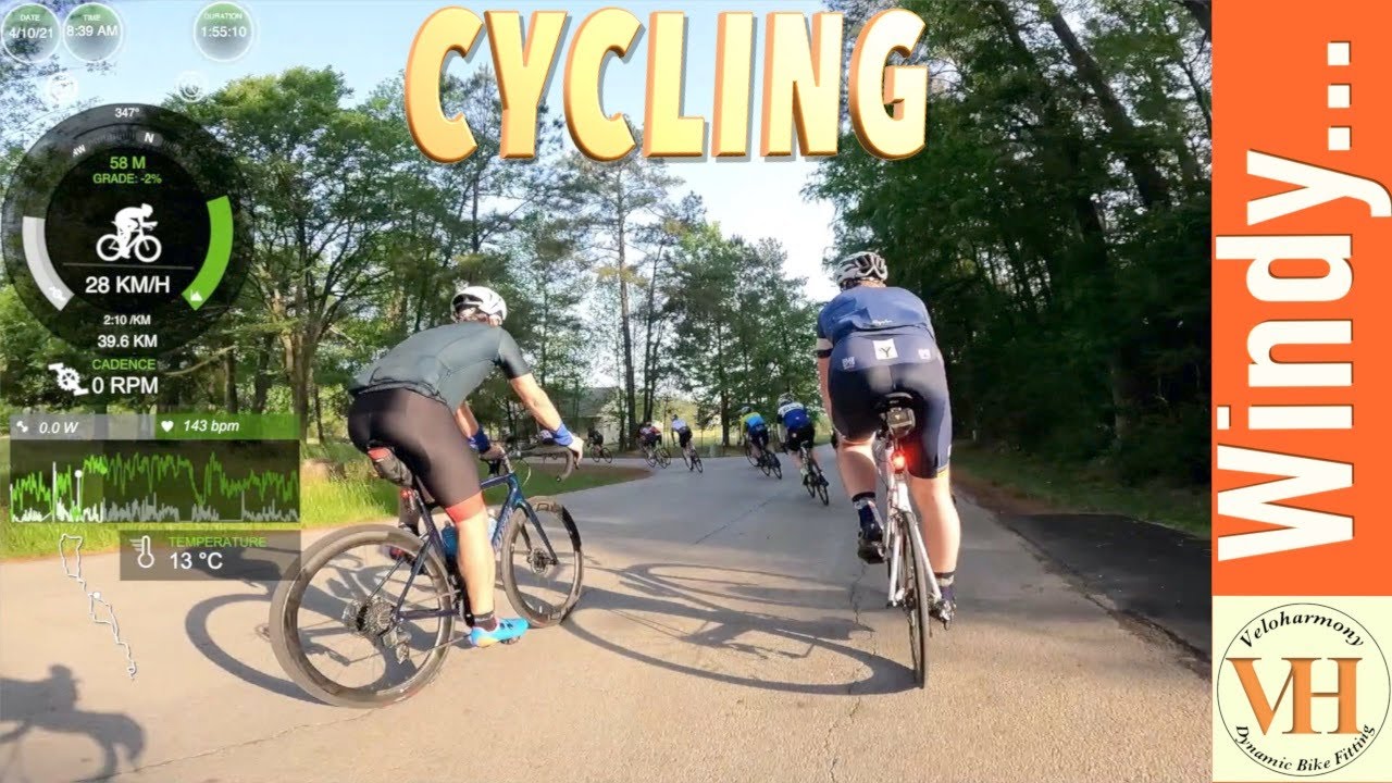 Cycling in windy conditions
