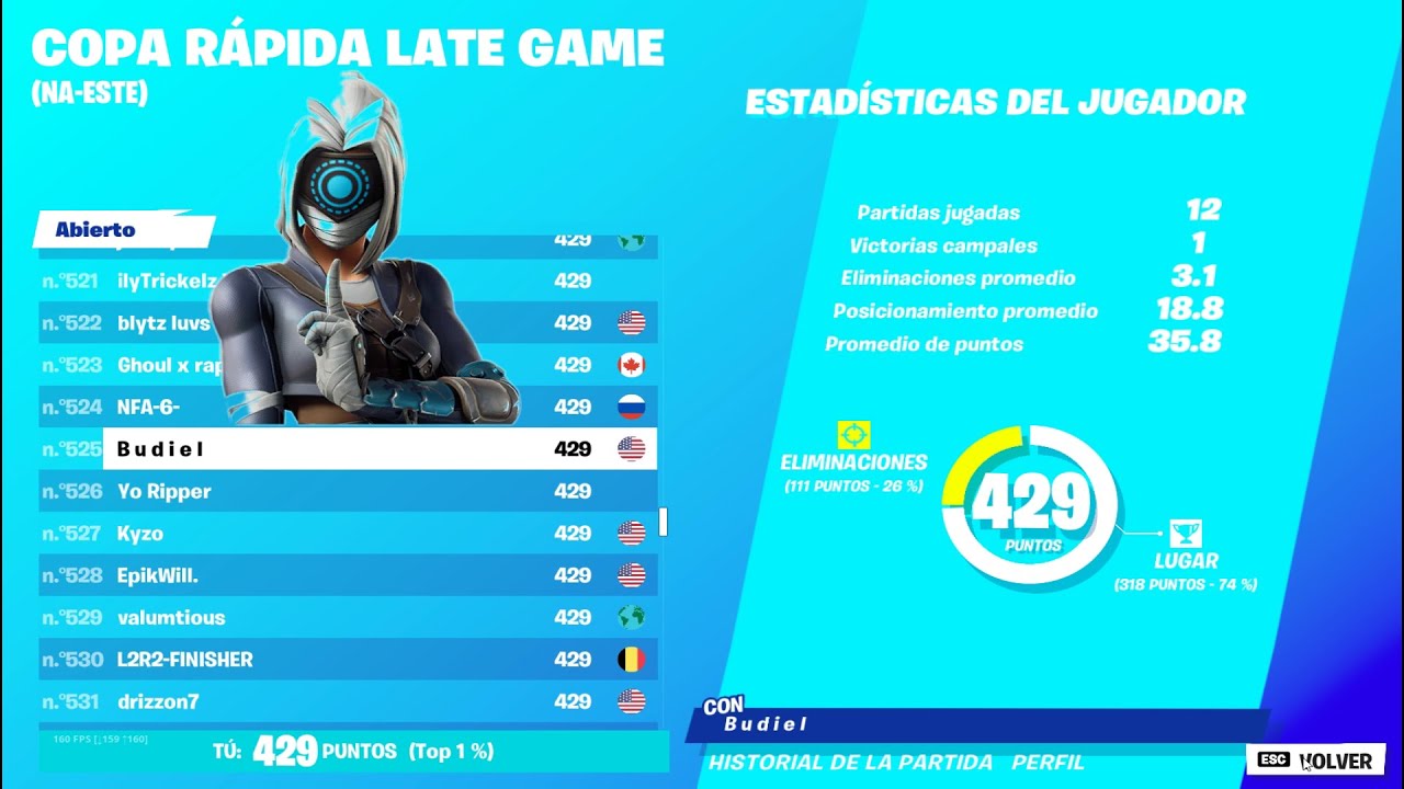 How I Placed Top 500 in the Late Game Tournament! (60Ping)