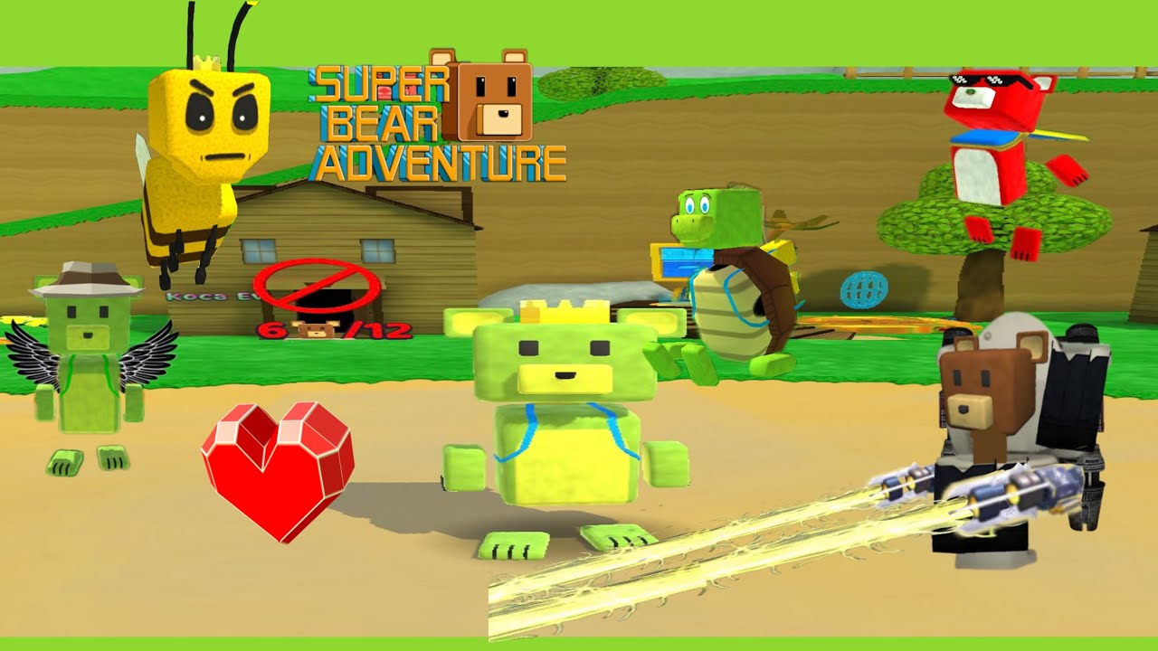 Kaplumbağa Köyünden Ayıları Kurtardık (Kız Arkadaşımıda 😍) |SUPER BEAR EDVENTURE