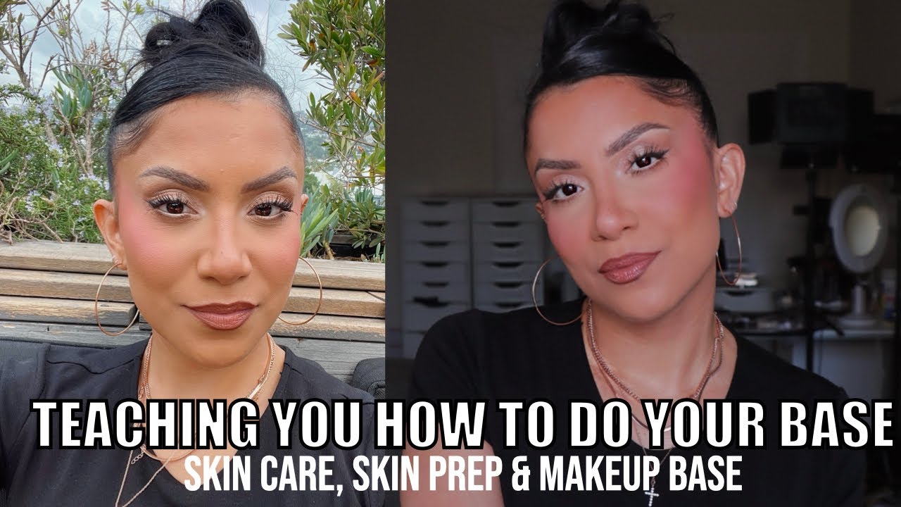 TEACHING YOU HOW TO DO YOUR BASE 👩🏽‍🏫😆💄: SKIN CARE, SKIN PREP & MAKEUP | MagdalineJanet