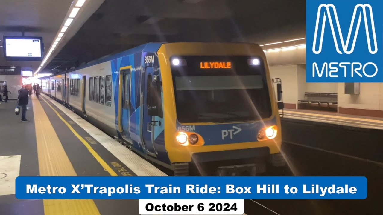Metro X'Trapolis Train Ride: Box Hill to Lilydale (Full Trip)