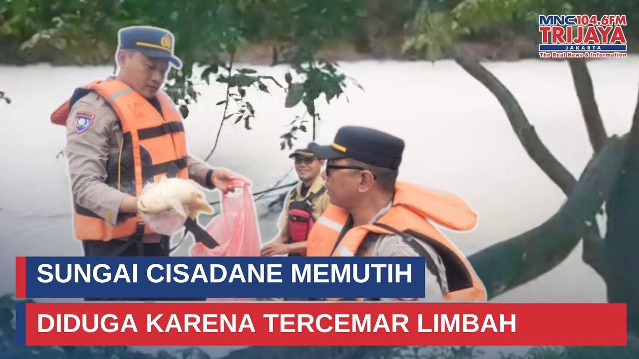 Sungai Cisadane Memutih Diduga Karena Tercemar Limbah | Trijaya Update