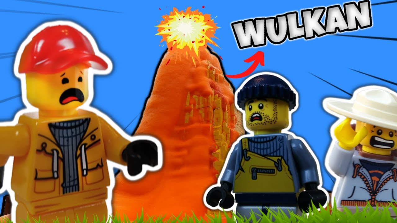 Zrobiłem WIELKI WULKAN z LEGO  *PRAWDZIWY WYBUCH*