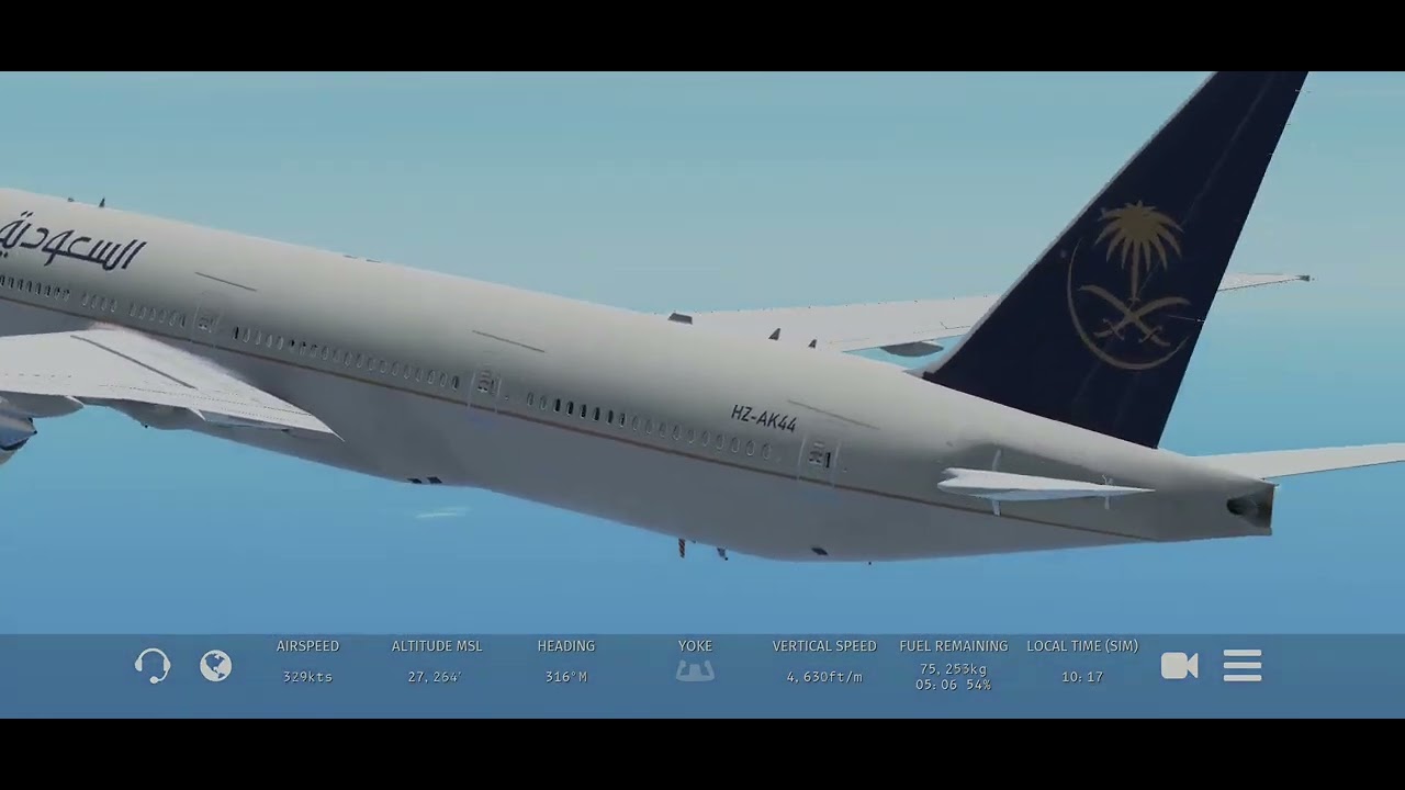 Infinite Flight Boeing 777-300ER Saudia Jakarta Intl to Jeddah Intl Full Takeoff.#infiniteflight 