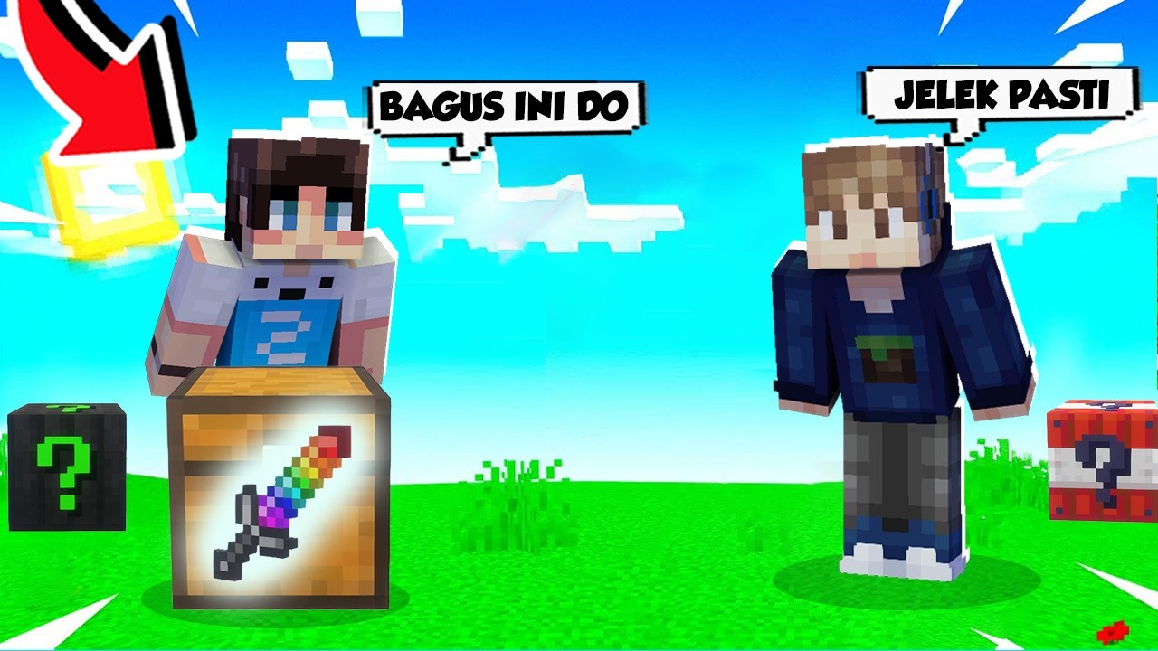 KITA ADU BOHONG DI DUEL LUCKY BLOCK MINECRAFT!!!