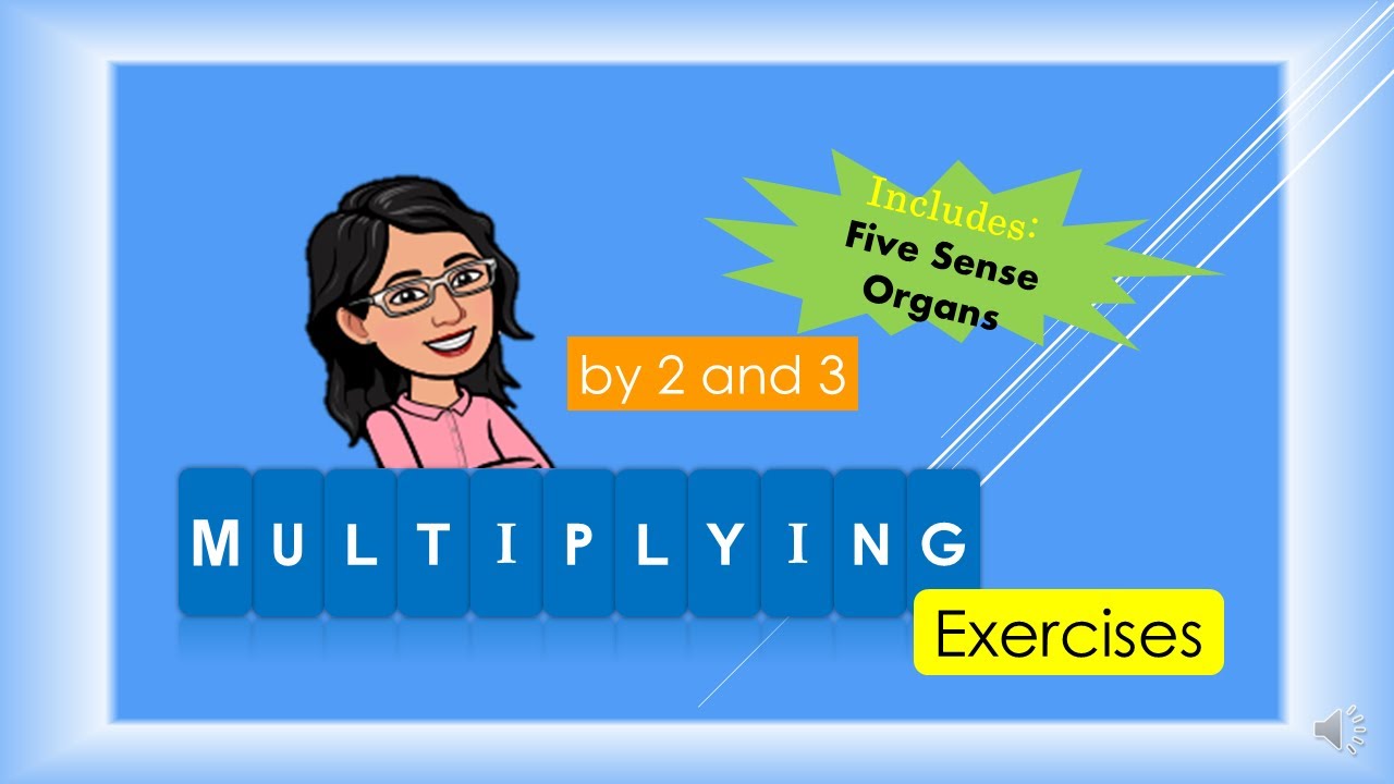 Multiply by 2 and 3 Flashcards | Five Sense Organs | Gradeschool
