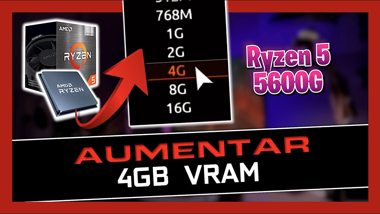 ✅ Cómo AUMENTAR la memoria VRAM de los GRÁFICOS INTEGRADOS  ✅ 4GB VRAM ✅ RYZEN 5600G / 5700G ✅