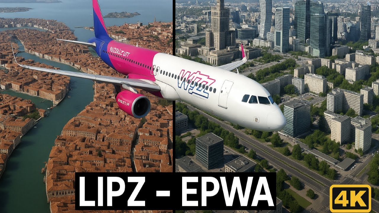 MSFS 2024 - FenixA320 - Venezia🛬Warsaw Chopin - 4K - RTX5080