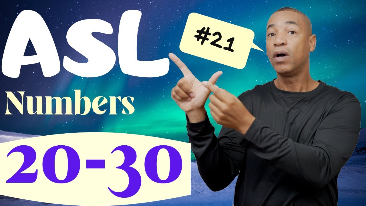 Числа ASL 20–30: правильный подход | ASL для начинающих | Американский язык жестов | Время жестов