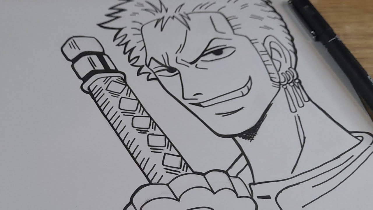 COMO DESENHAR O ZORO DE ONE PIECE PARTE 1