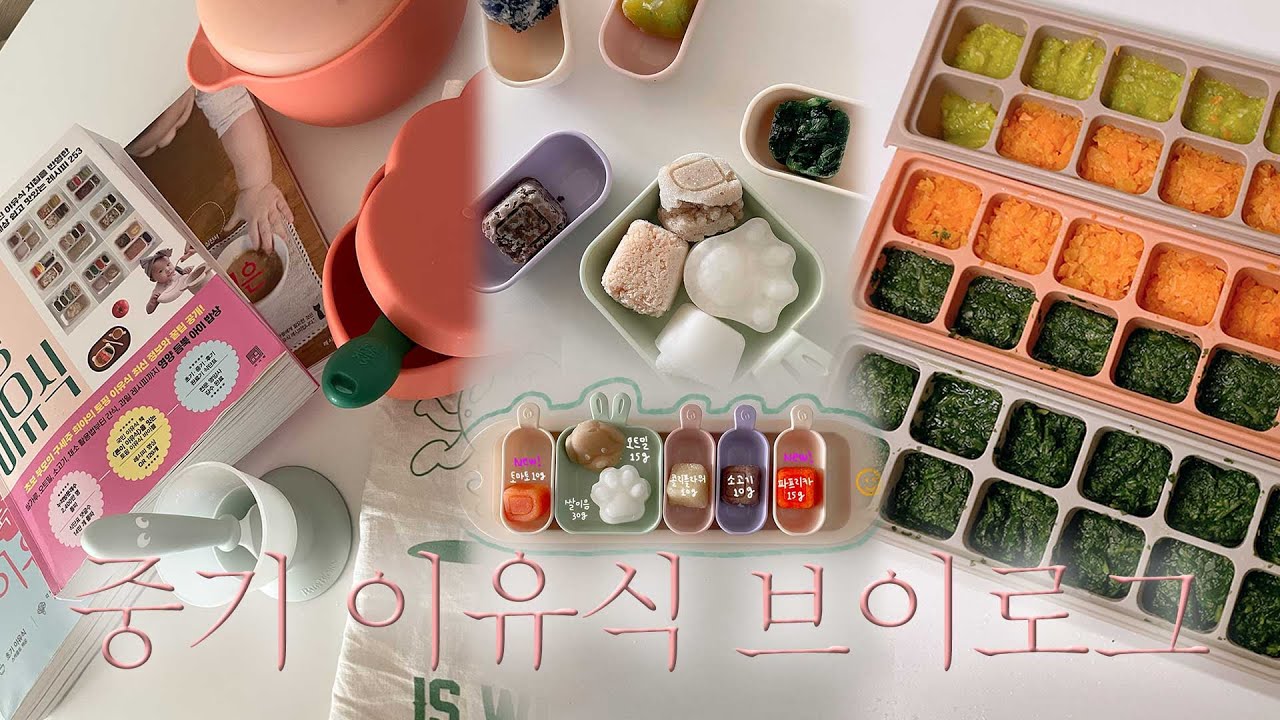 중기 이유식에 대한 모~든 것 𓌉◯𓇋 하루에 토핑 5개 만드는 큐브 공장장의 하루 (장단점, 죽 병행 이유, 이유식기 추천, 책추천) 〈갓난엄마 23화〉