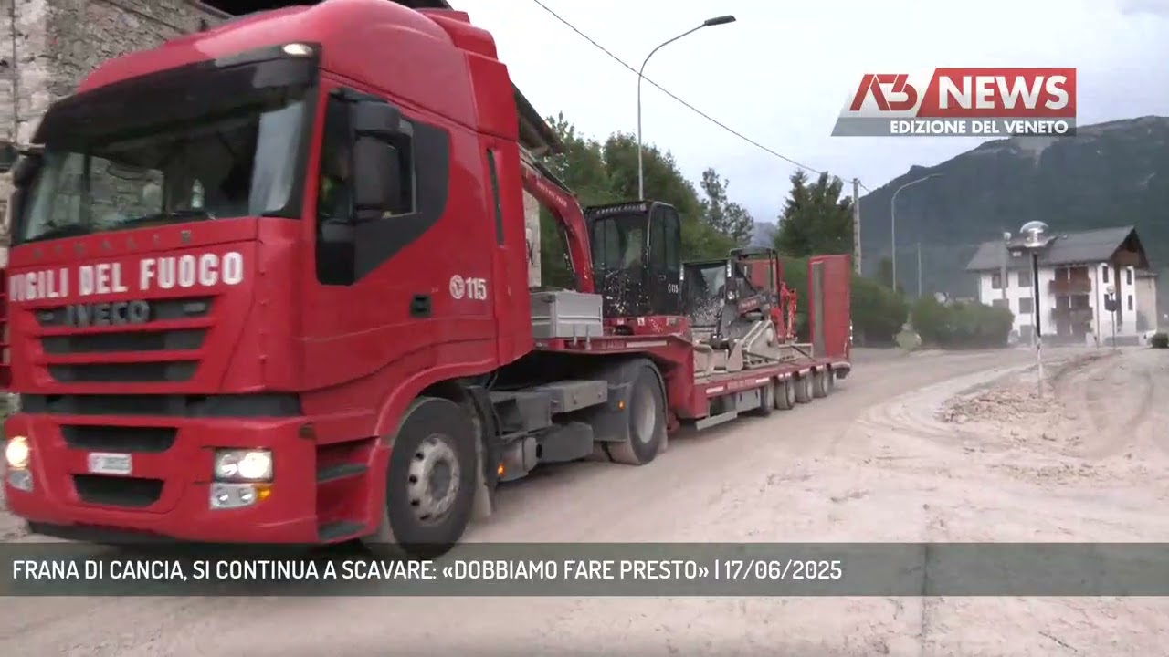 FRANA DI CANCIA, SI CONTINUA A SCAVARE: «DOBBIAMO FARE PRESTO» | 17/06/2025