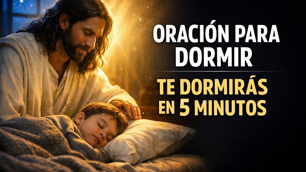 🌙✨ ORACIÓN para DORMIR — Escúchala y Descansa en 5 Minutos | Jesús Está Contigo Esta Noche 