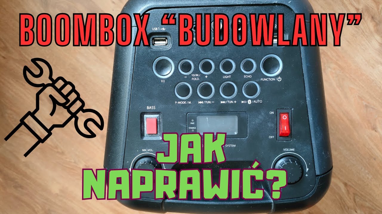 Naprawa dużego boomboxa TOSHIBA. Zadziała?