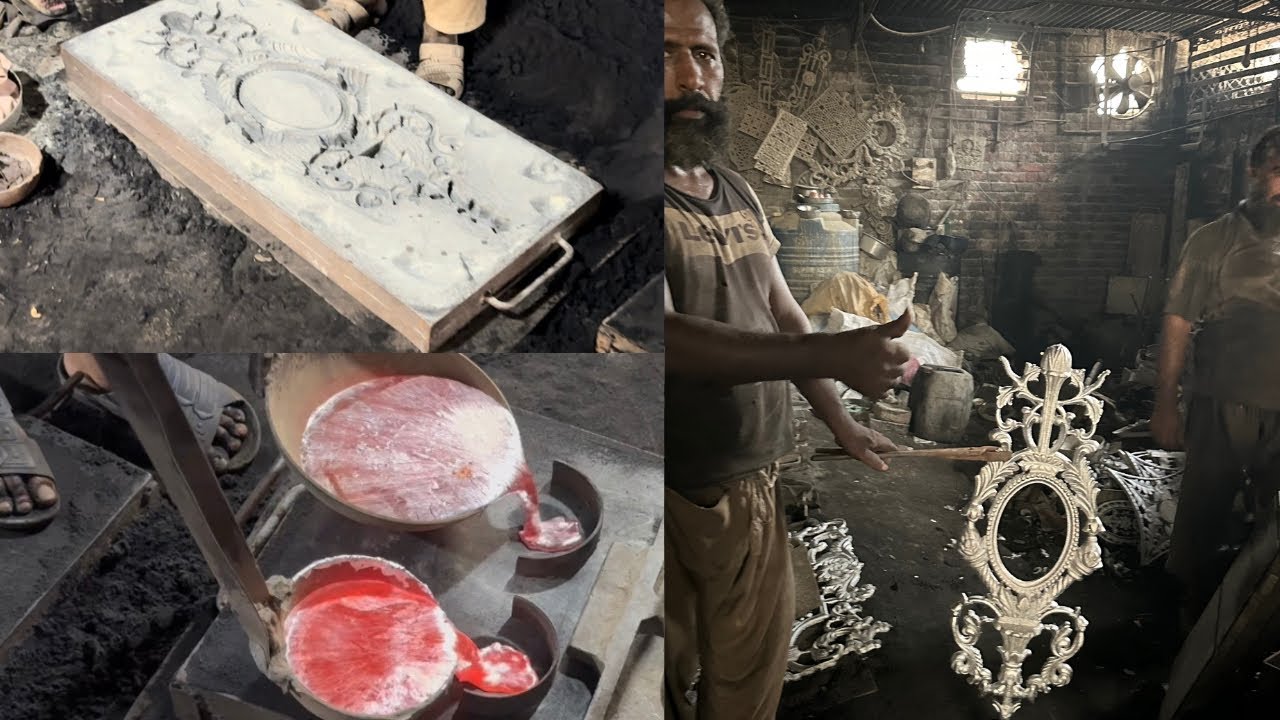 Very Tough Job ! How These Metal Craftsman Making Beautiful Aluminium Casting Designs!