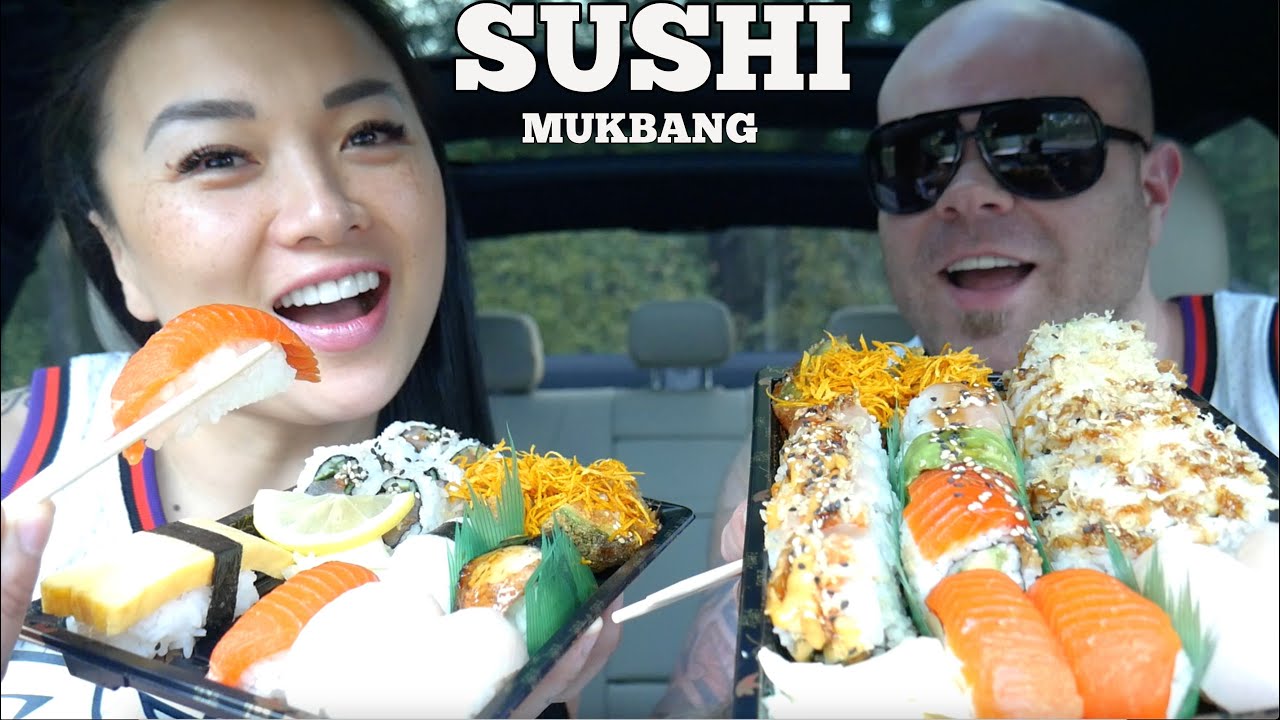 SUSHI CAR MUKBANG (LETS EAT) | SASVlogs