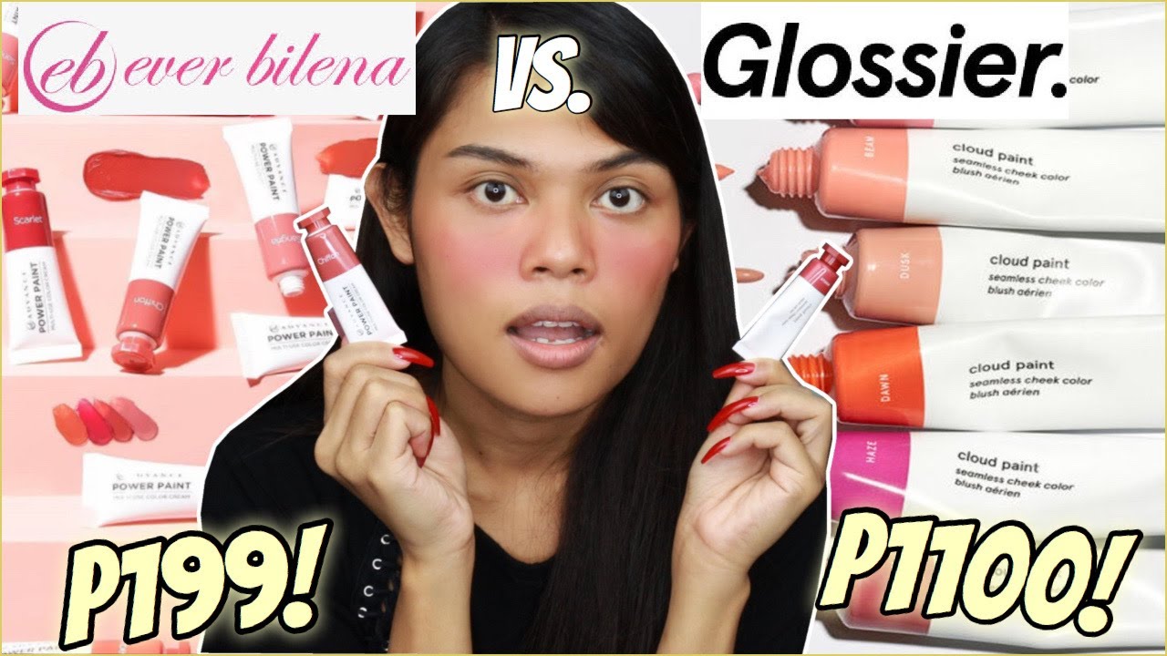 EVER BILENA POWER PAINT vs. GLOSSIER CLOUD PAINT!!! JUSKO PO ANG PALABAN! (COMPLETE WITH WEAR TEST!)