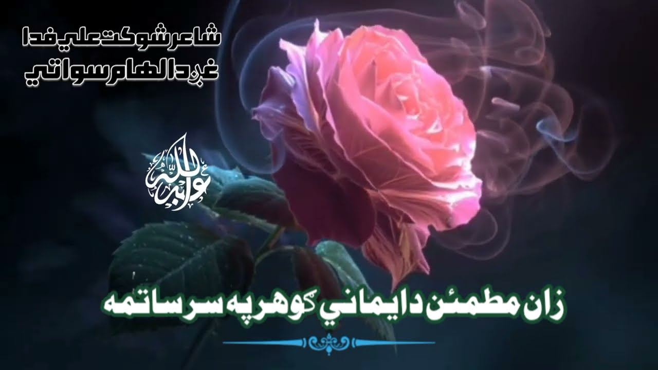زړه سمندر لرم ايمان پکي ګوهر ساتمه ........زان مطمئن دايماني ګوهر په سر ساتمه.......
