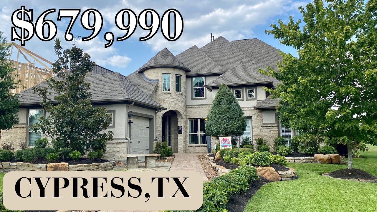 STUNNING NEW CONSTRUCTION Castle Style Home | Cypress Texas | Coventry Homes | House Tour