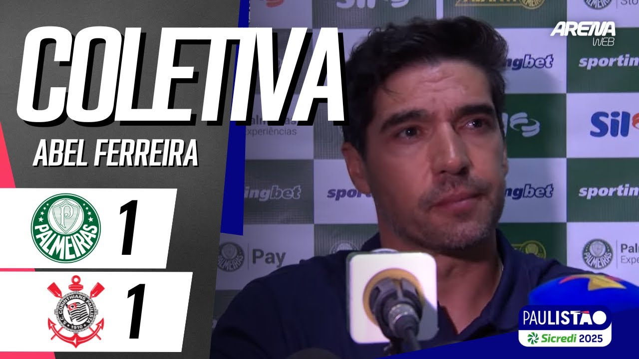 COLETIVA ABEL FERREIRA | AO VIVO | Palmeiras x Corinthians - Paulistão 2025