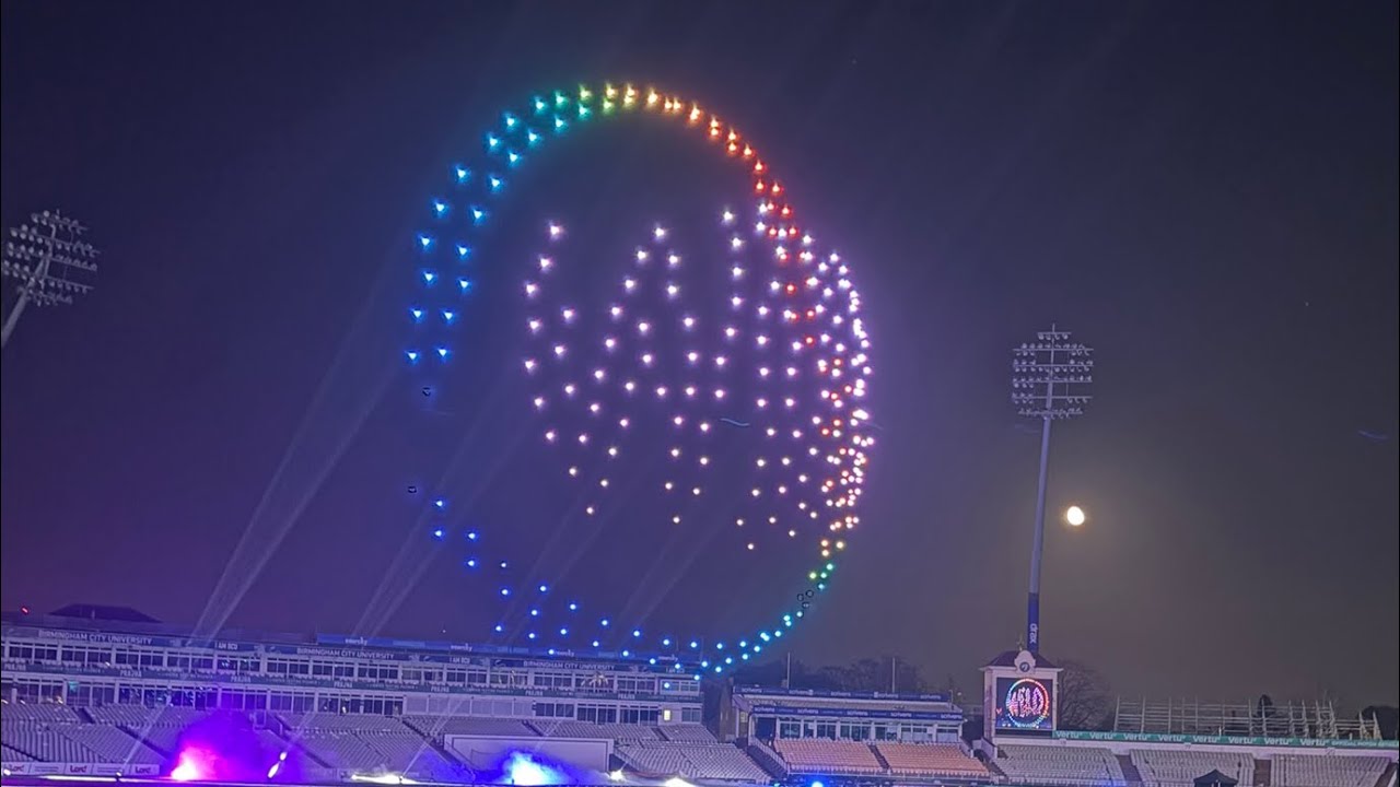 Fab evening watching Wild the drone light show. @edgbastonstadium 