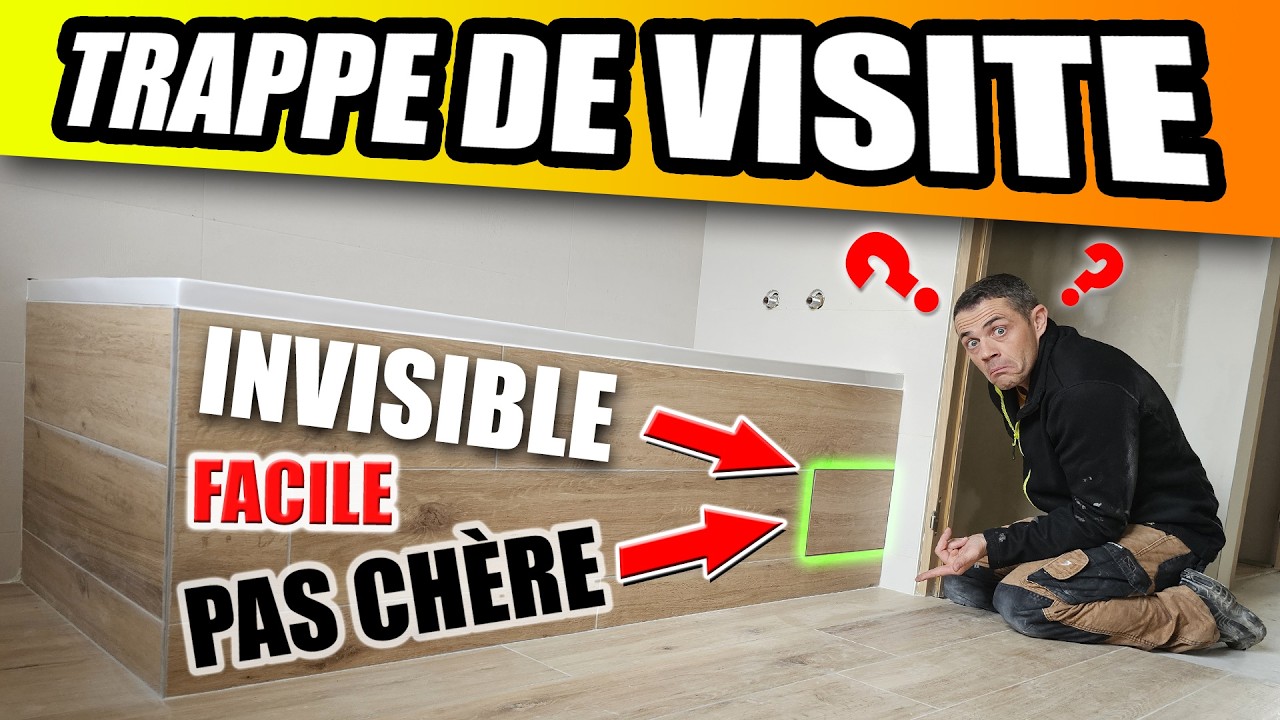 Créer une TRAPPE DE VISITE INVISIBLE sur un tablier de baignoire (Simple & PAS CHÈRE !) | DIY