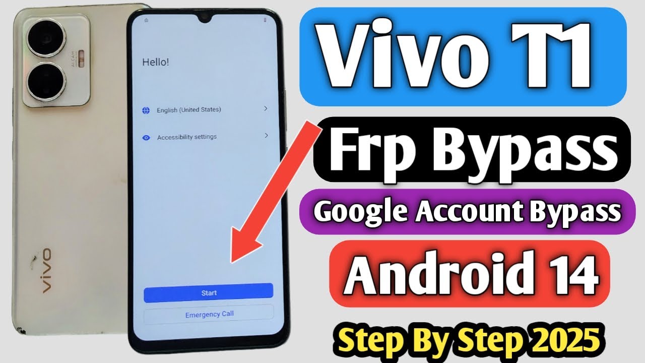 Vivo T1 Frp Bypass | VIVO T1 Google Account Bypass | Vivo T1 44w Frp Bypass Android 14 | T1 Frp