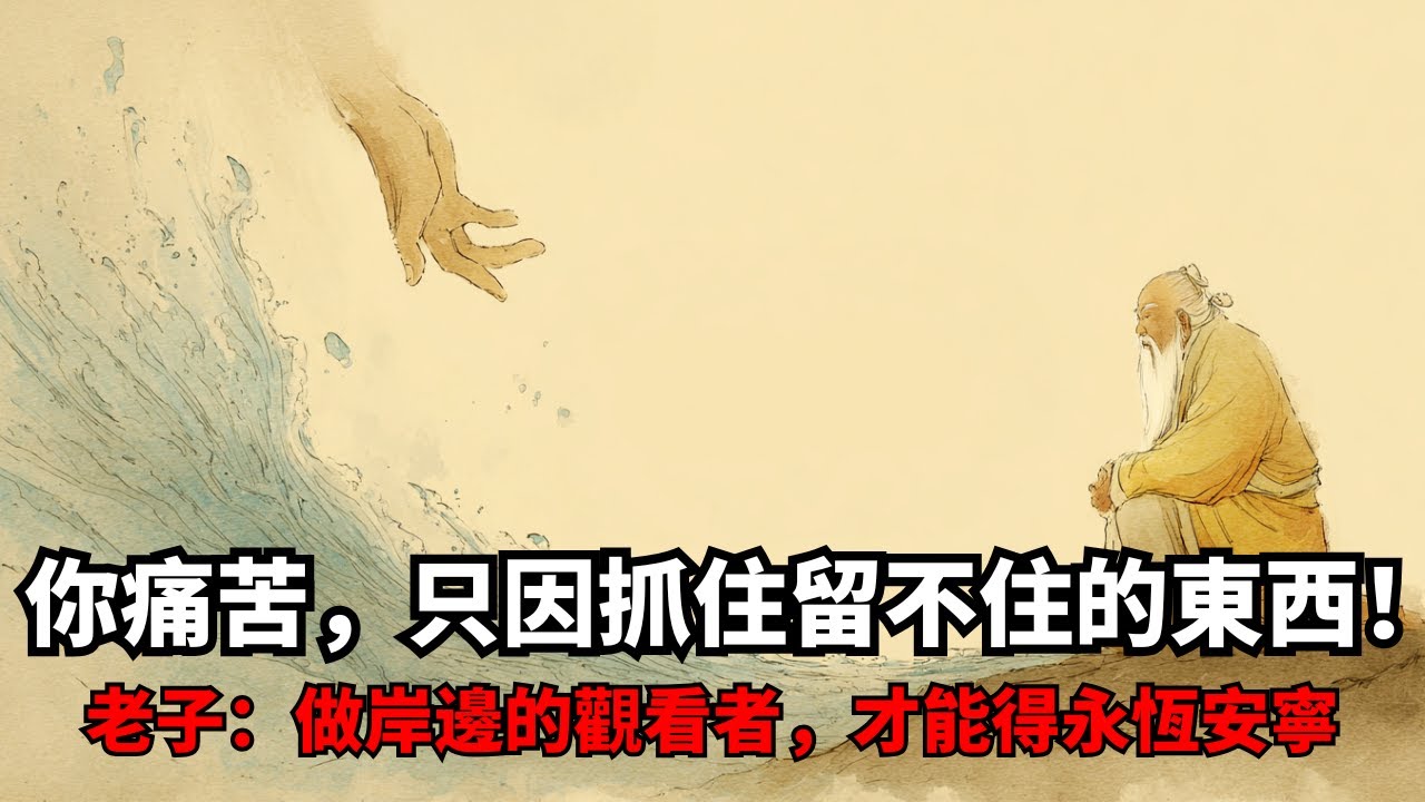 你之所以痛苦，是因為總想抓住“留不住”的東西！老子的千年智慧：學會做岸邊的“觀看者”，才能在無常的河流中，獲得永恆的安寧 | 奥修 | 道德經 | 永恆法則 | 佛陀 | 耶穌 | 觀照意識