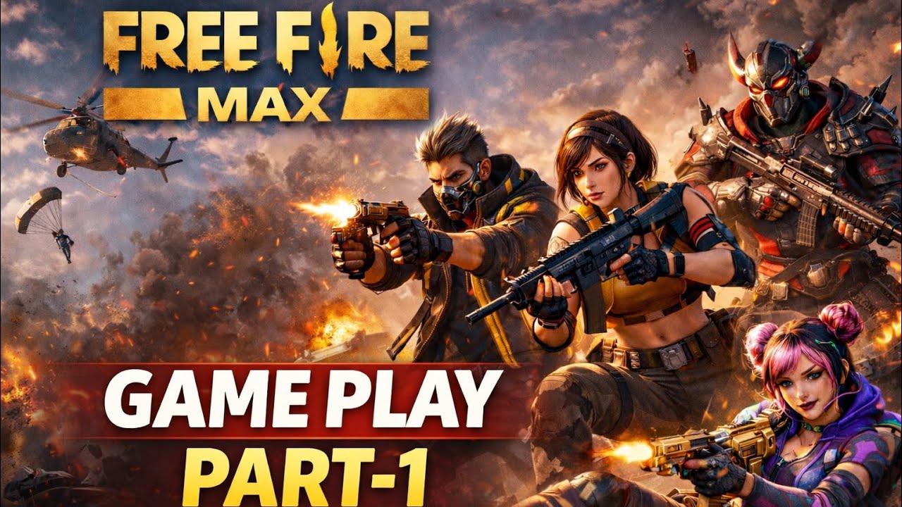 Free fire max | 4vs4 game play | part-1 | 🤣Ethir Parkaadha Sambavam😱🥵