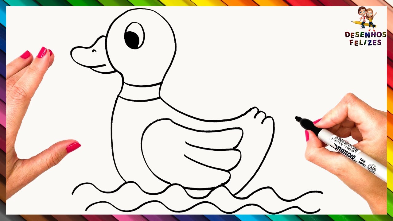 Como Desenhar Um Pato Passo A Passo 🦆 Desenhar Pato Fácil