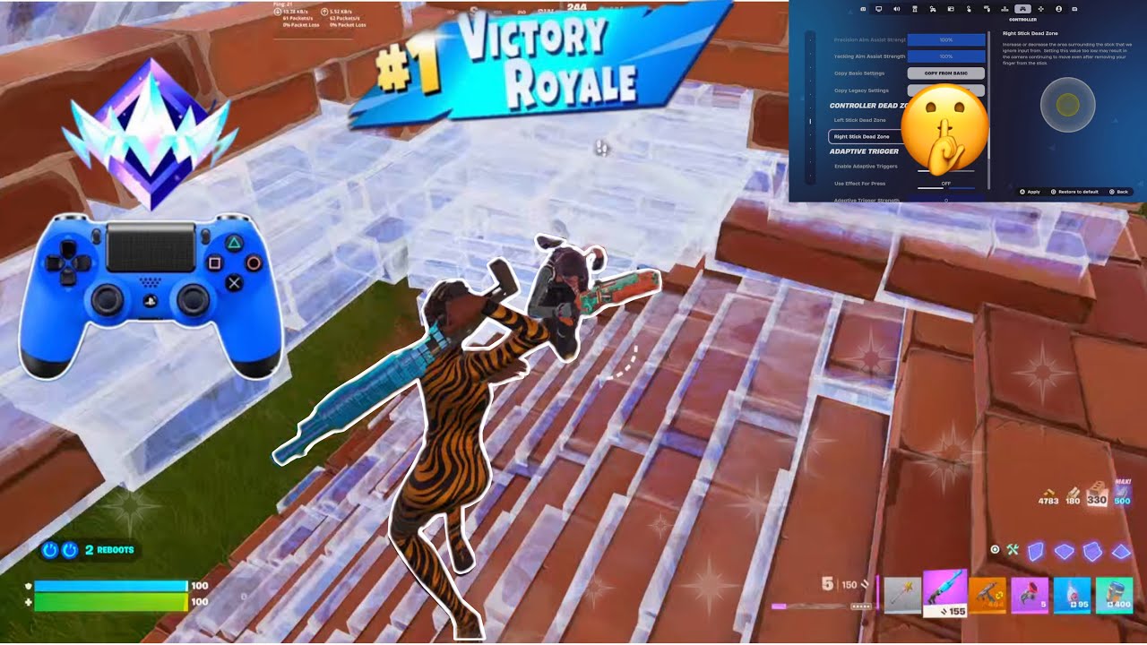 *NEW* BEST Controller SETTINGS + Sensitivity For Fortnite Chapter 7! (PS4/PS5/XBOX/PC)