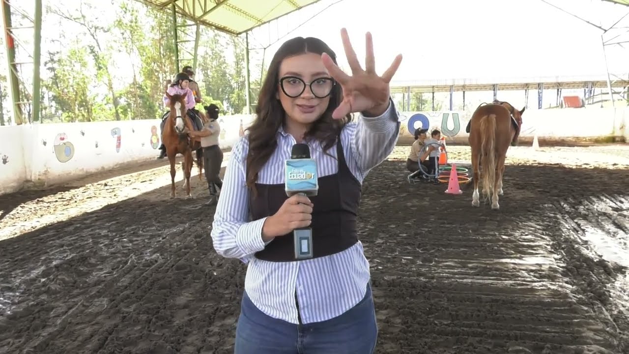 Equino terapia - Terapia con caballos Policía Nacional del Ecuador