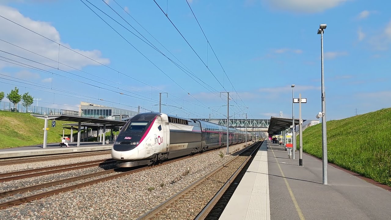 spot en gare de Champagne-Ardenne TGV TGV inouï réseau ICE euroduplex ZGC ter fluo grand est
