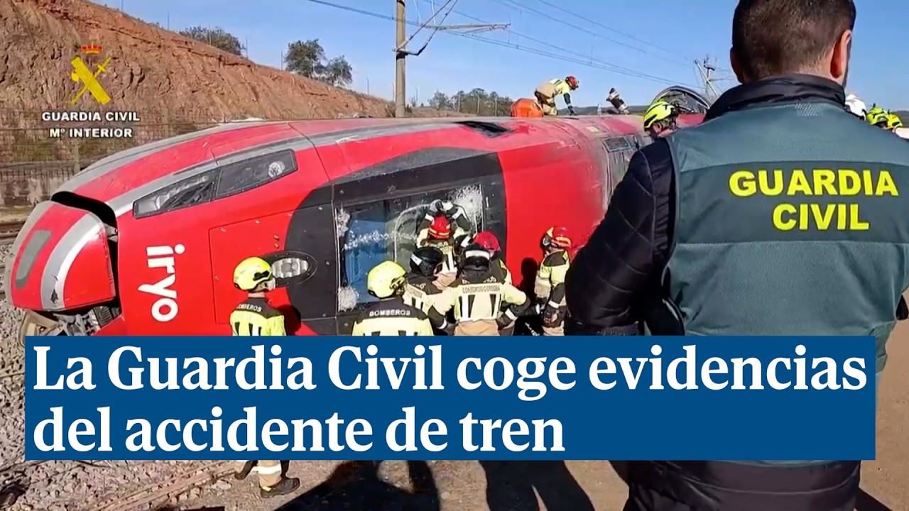 Cogen evidencias del accidente de tren: 