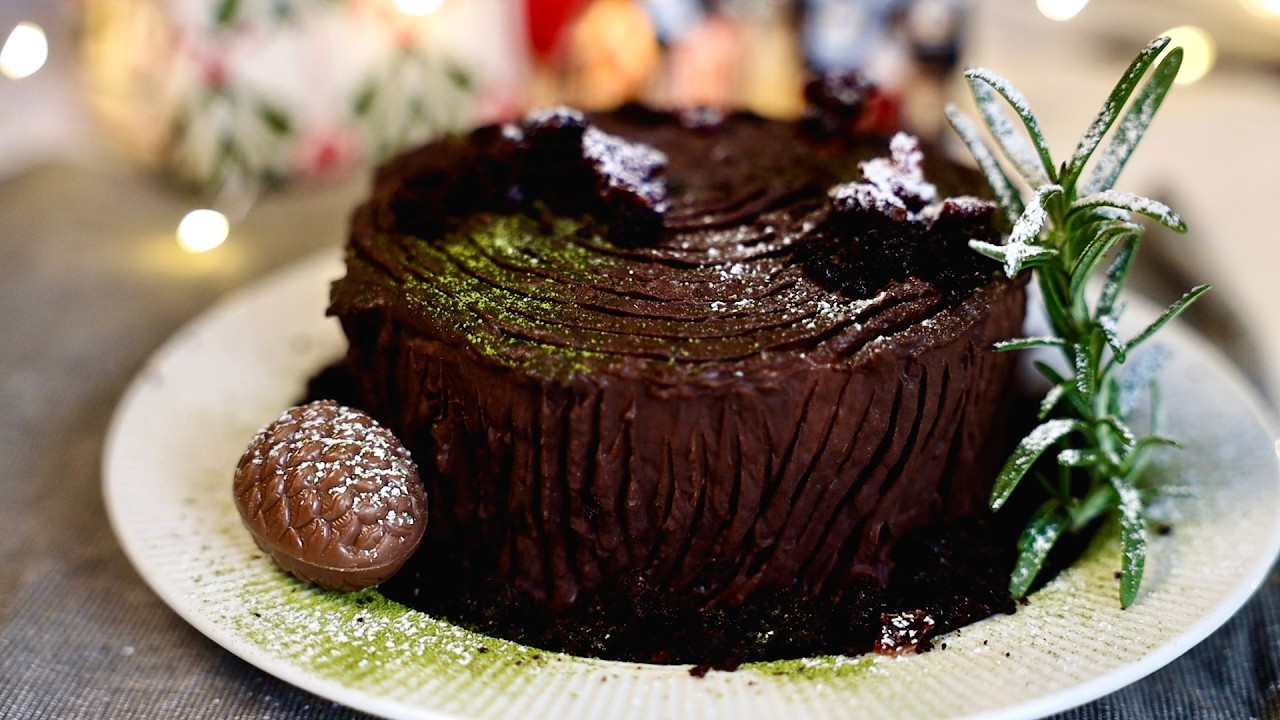Chocolate Chestnut Cake 🎄Christmas Cake | Baka Baking