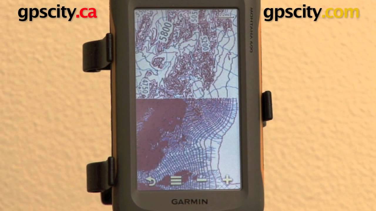 Garmin Montana 600 650 650t: Topographic Map View @ gpscity.com