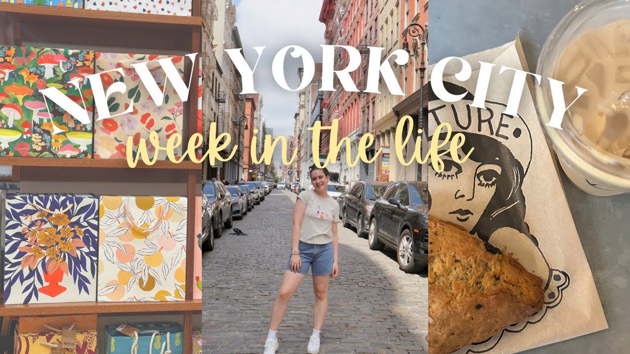 WEEK IN THE LIFE in New York City!  broadway shows, classes, coffee, soho, meal prep, and more