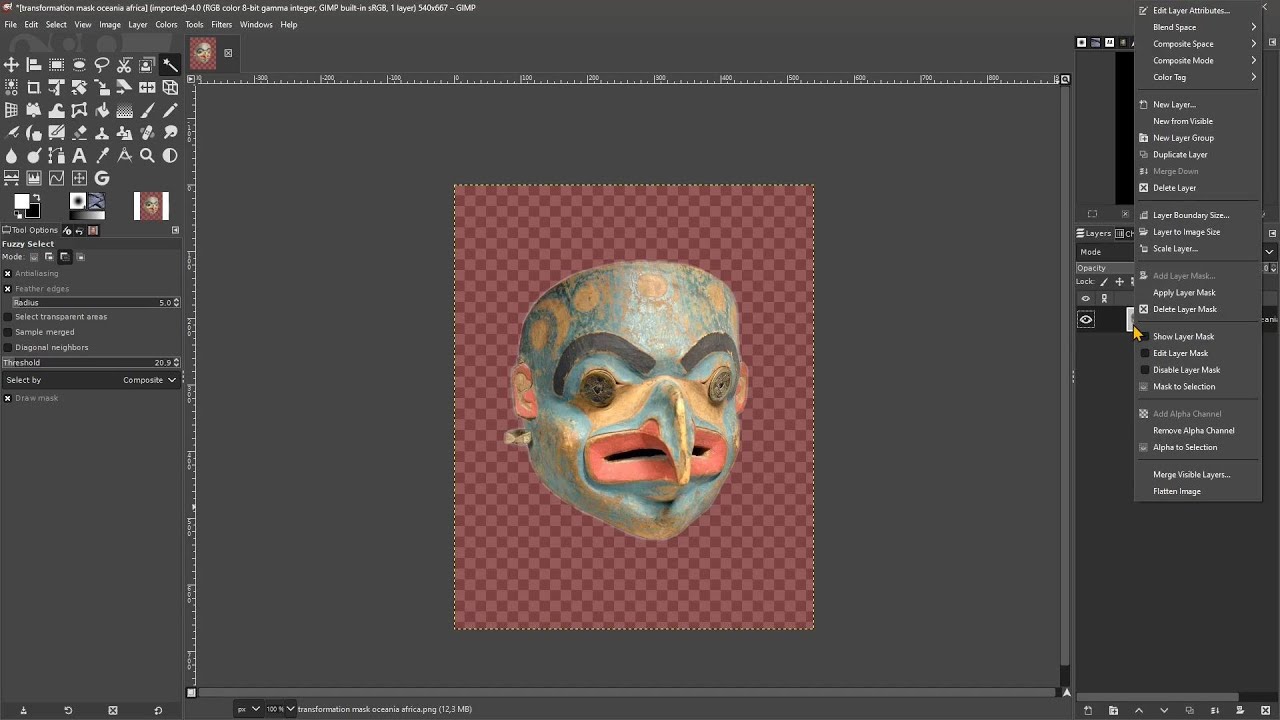 GIMP — Урок 11 — Каналы, маски, выделения, альфа-канал, редактирование и преобразование, переключ...