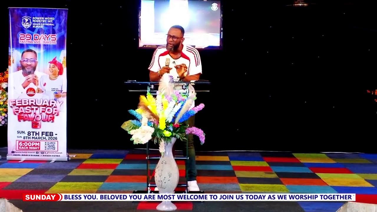 🔴LIVE - SUNDAY SERVICE (REP JERSEY) WITH DADDY ASIAMAH || 08/03/2026.