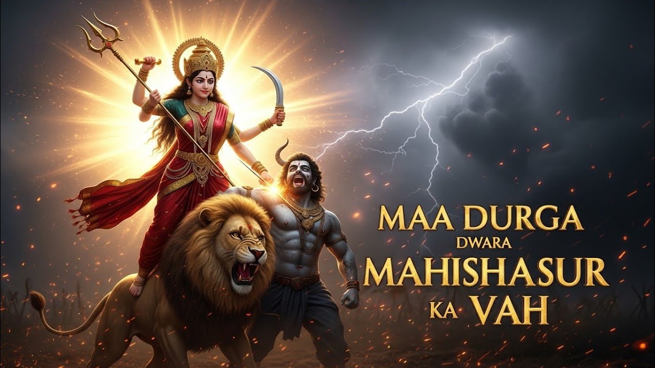 TITLE:Maa Durga Dwara Mahishasur Ka Vadh | Nav Dinon Ka Mahayuddh | Real Story of Mahishasura 