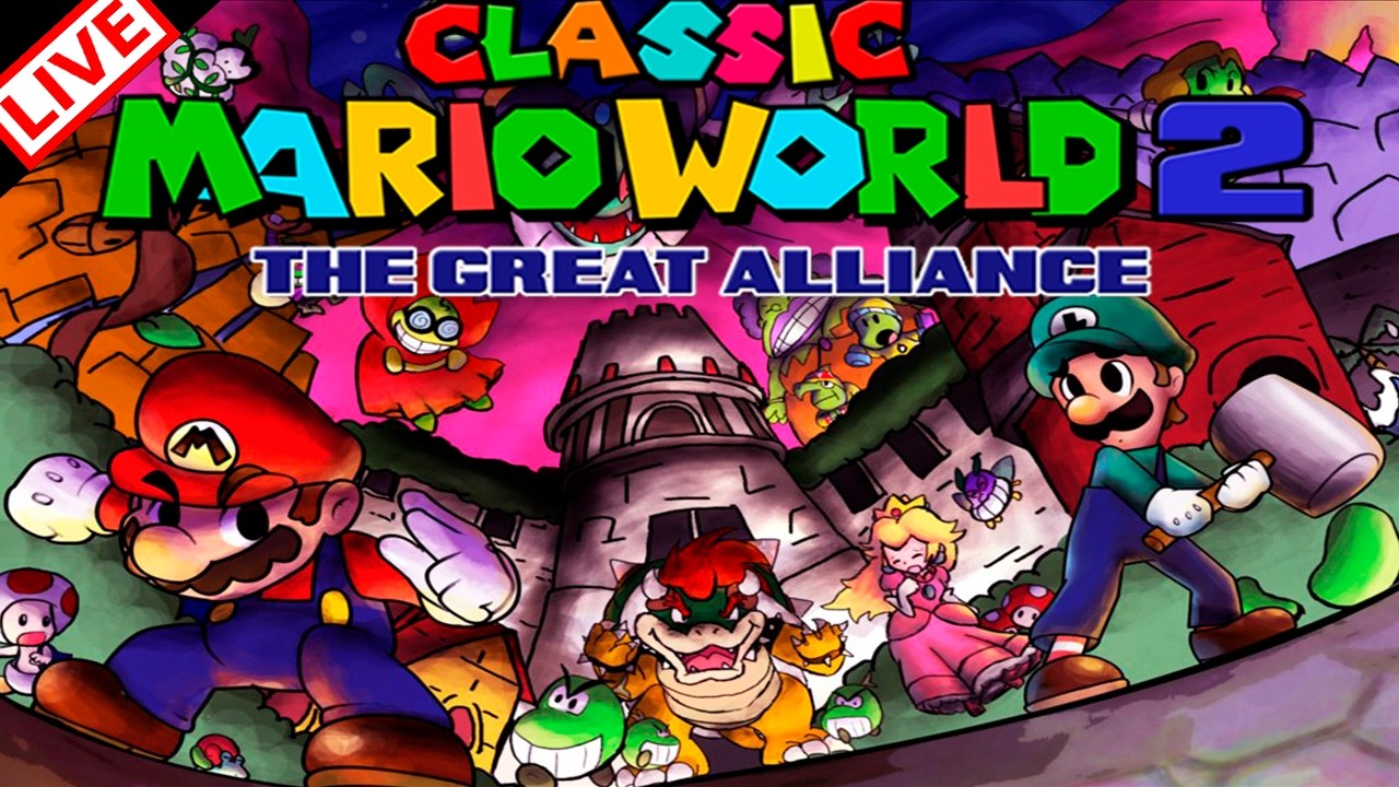 🔴Super Mario World: Classic Mario World 2 The Great Alliance 100% [ AO VIVO ]
