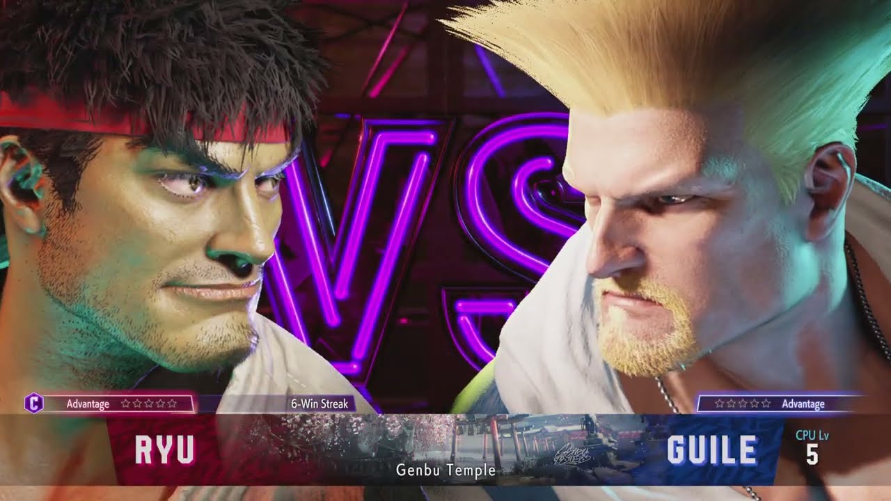 Street Fighter 6 Ryu vs Guile