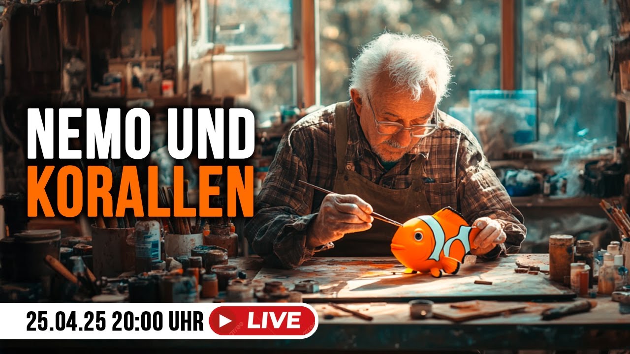 Korallen & Nemo ziehen ein! 🐠 | Livestream: Wir bemalen das Innenleben des Taucherhelms 🎨
