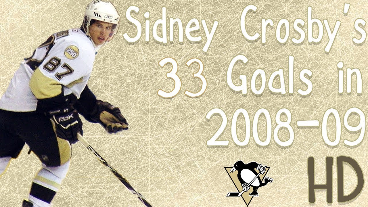 Sidney Crosby's 33 Goals in 2008-09 (HD)
