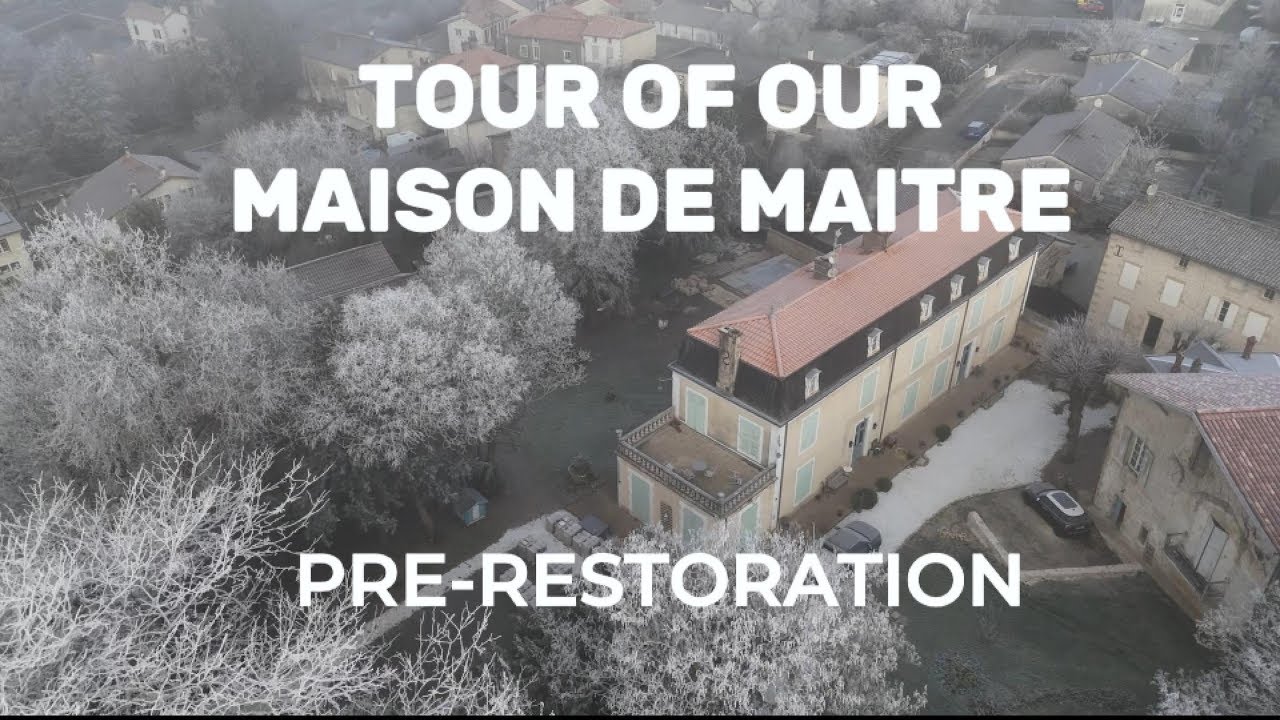 Tour of our 500sqm Maison de Maitre - Pre-Restoration #restoration #housetour #france